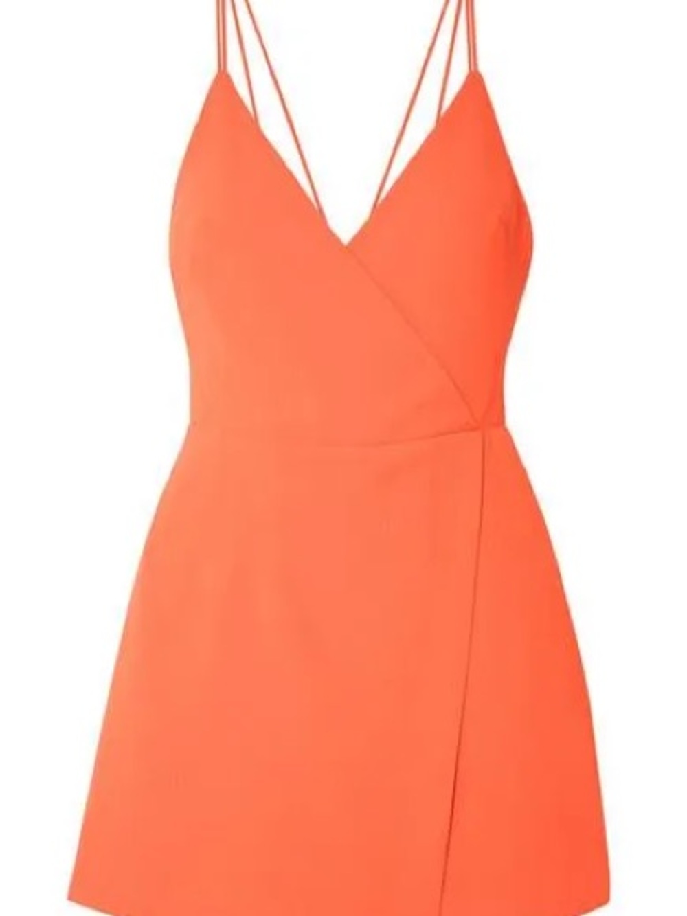 ALICE + OLIVIA
Emery Draped Crepe Playsuit